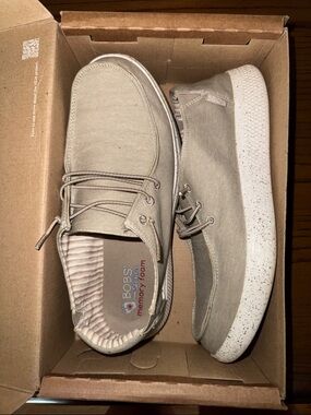 Women’s Beige Canvas Casual Shoes with Memory Foam